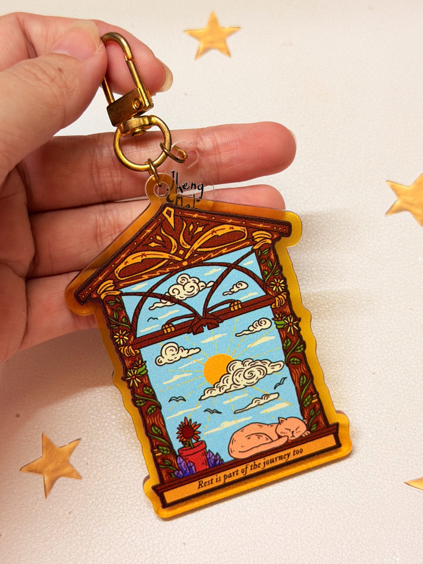 Rest is part of the journey too | Acrylic keychain