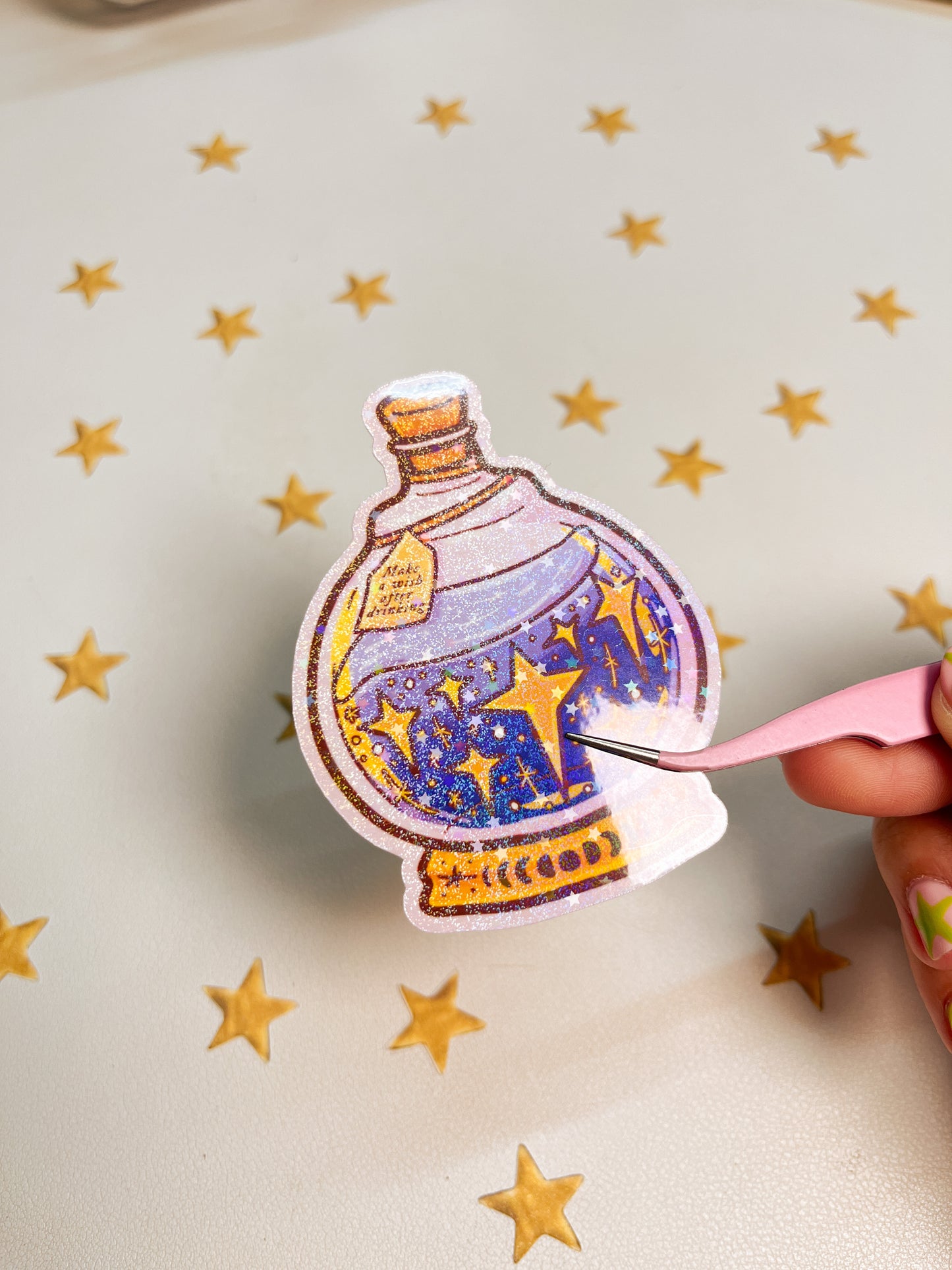 Make a wish after drinking Potion bottle | Sticker Waterproof Vinyl Sticker