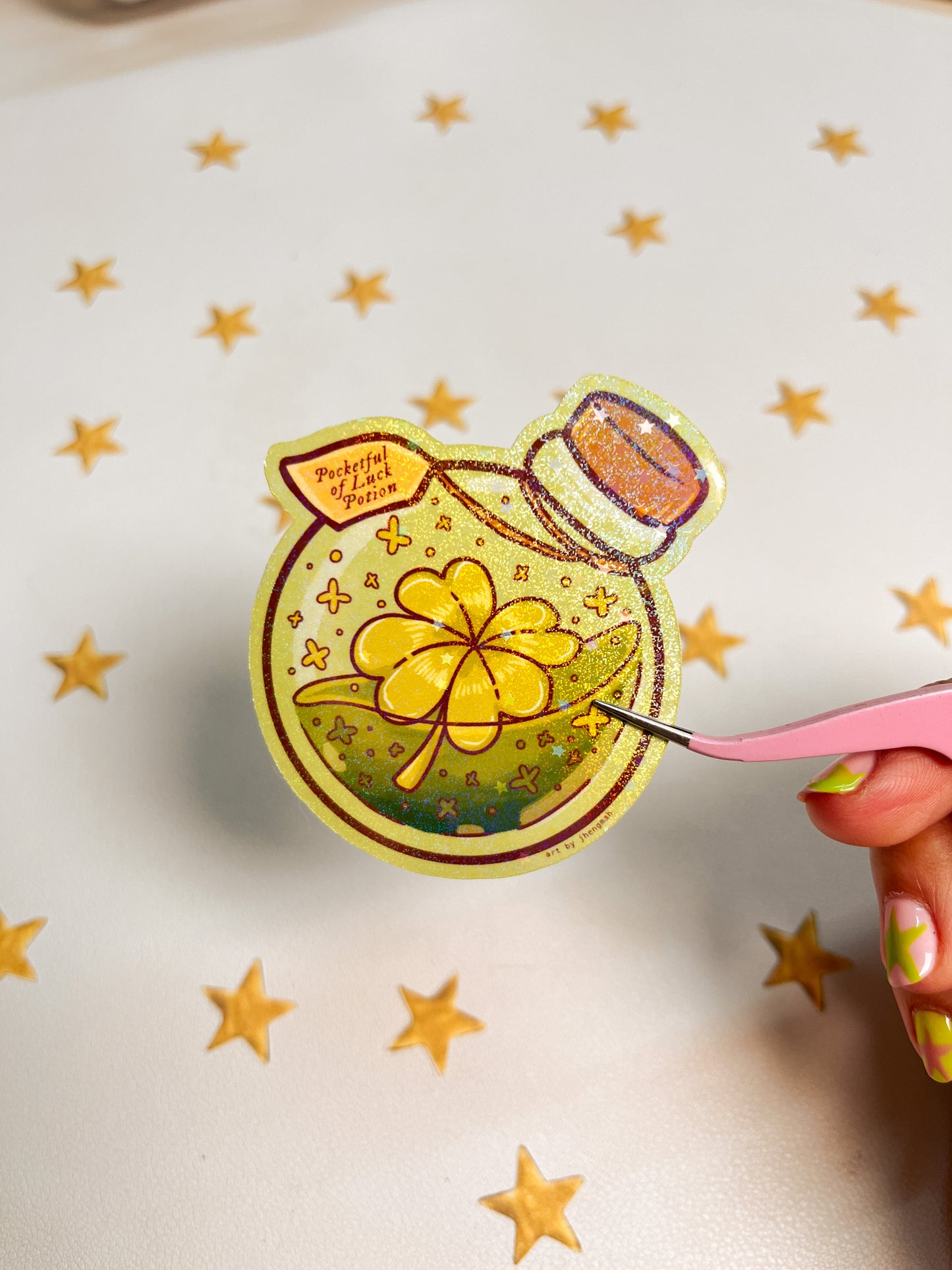 Clover Potion bottle | Sticker Waterproof Vinyl Sticker