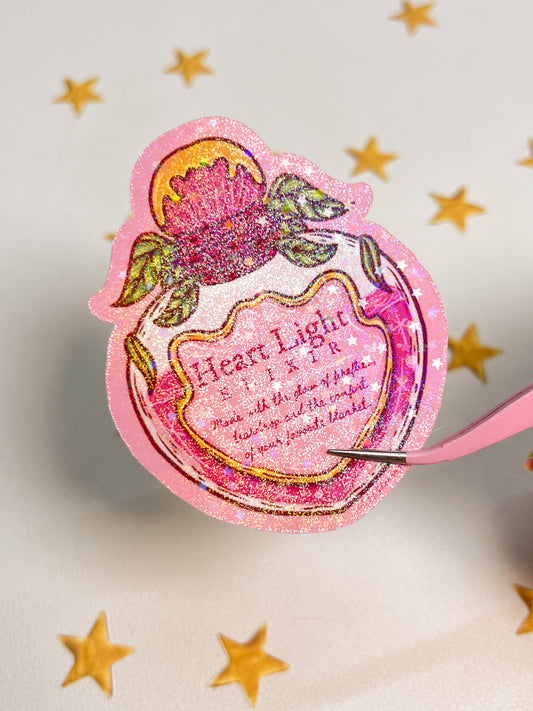 Heartlight Potion bottle | Sticker Waterproof Vinyl Sticker