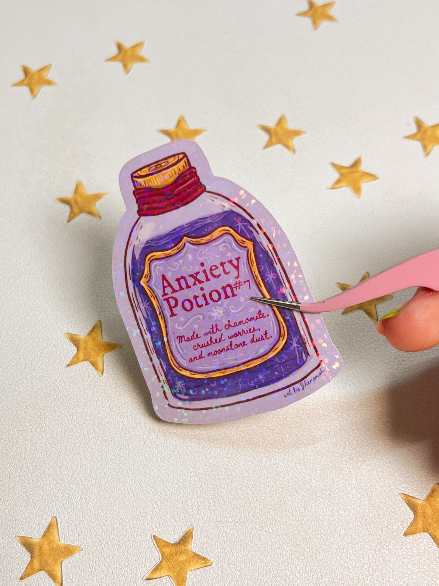 Anxiety Potion bottle | Sticker Waterproof Vinyl Sticker