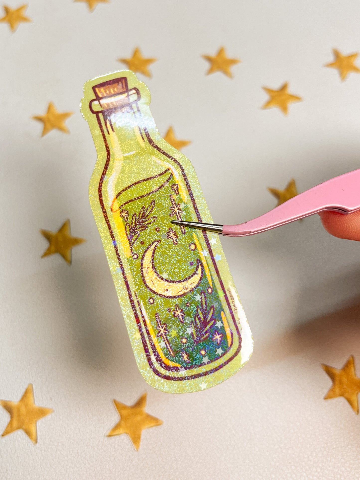 Moon luck Potion bottle | Sticker Waterproof Vinyl Sticker