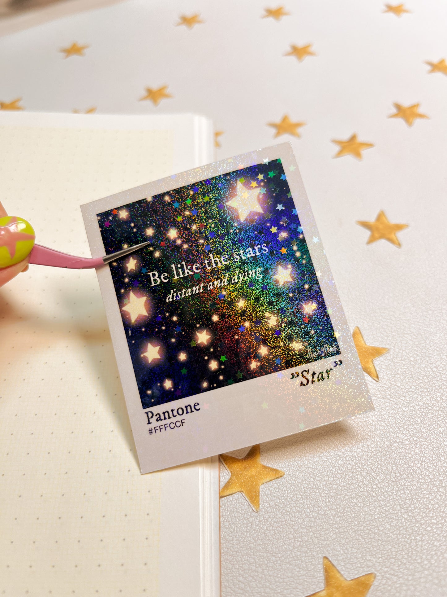 Be like the stars Polaroid | Sticker Waterproof Vinyl Sticker
