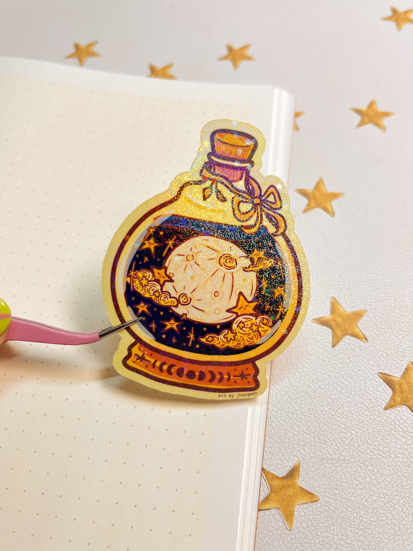 Full moon Potion bottle | Sticker Waterproof Vinyl Sticker