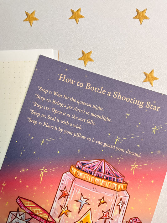 How to bottle a shooting star | Art Print
