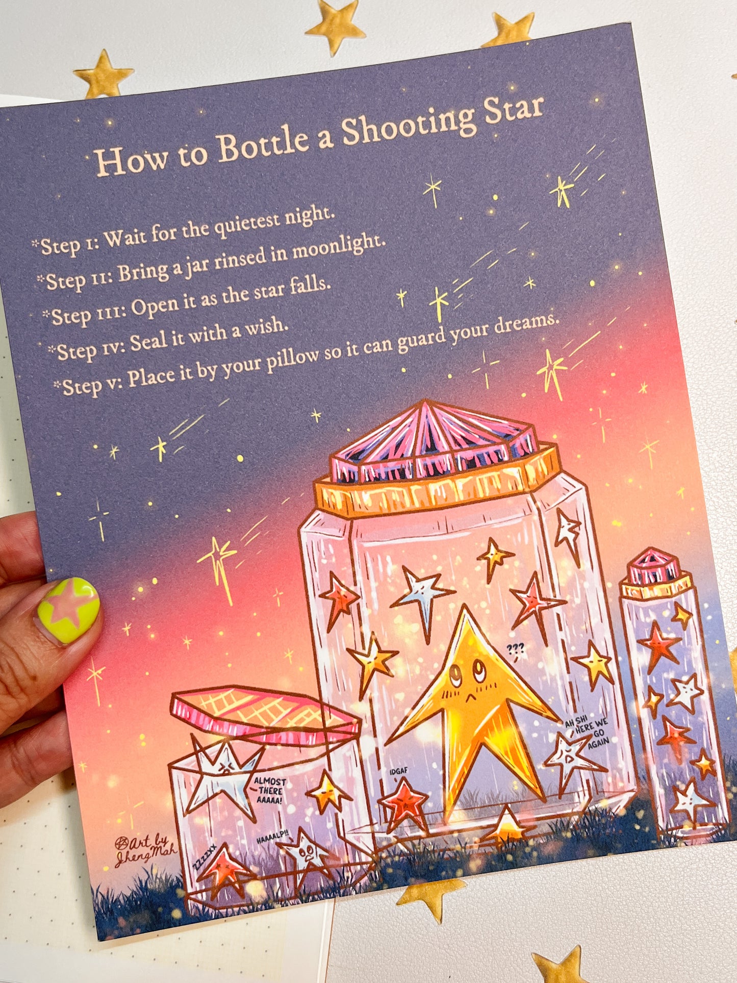 How to bottle a shooting star | Art Print