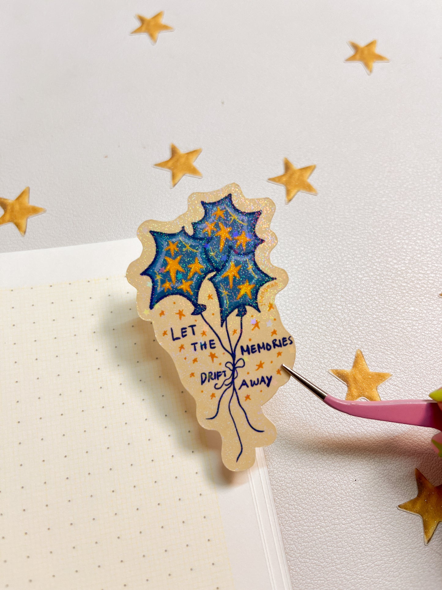 Let the memories drift away | Sticker Waterproof Vinyl Sticker