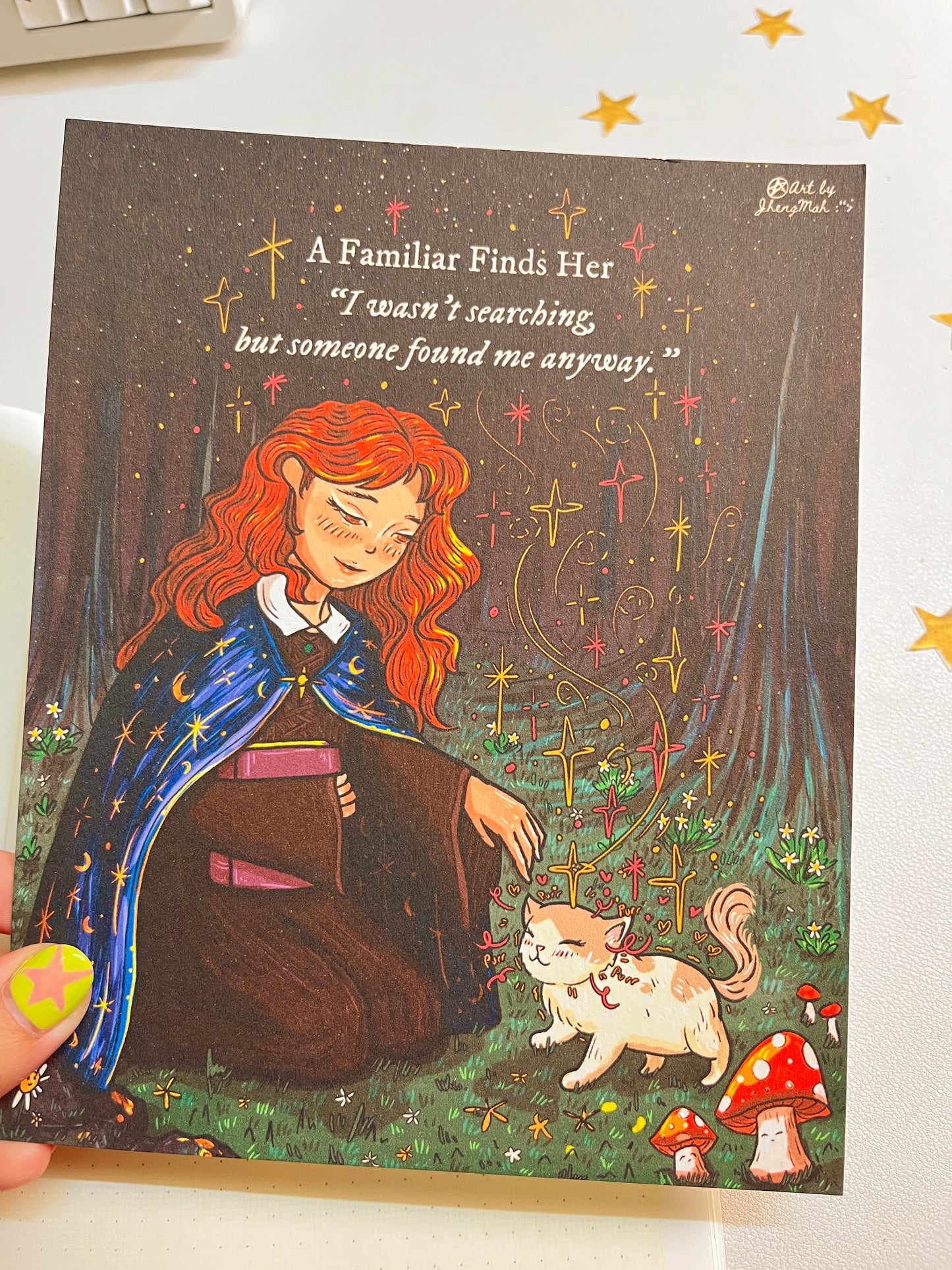 A familiar finds her | Art Print