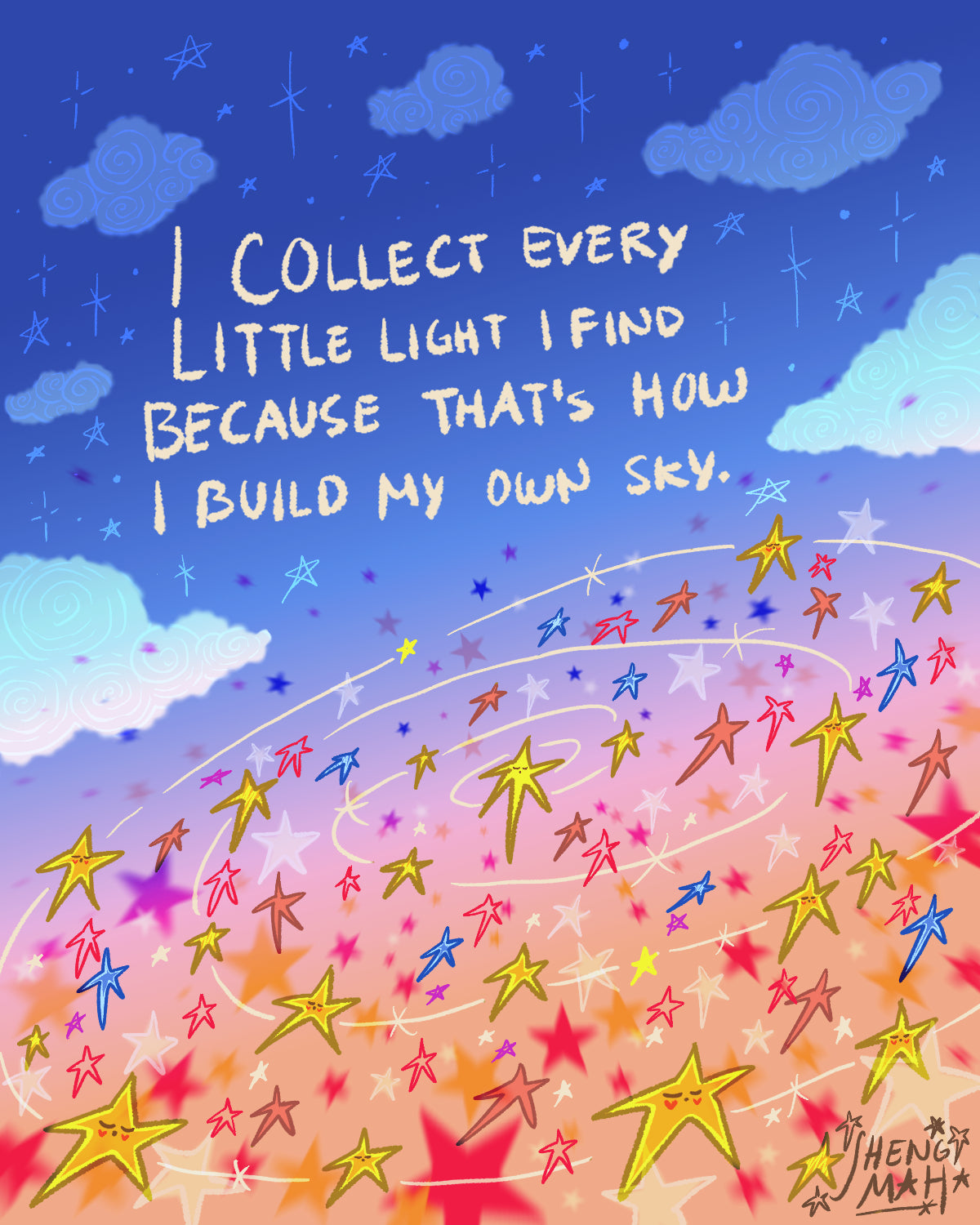 I collect every little light | Art Print
