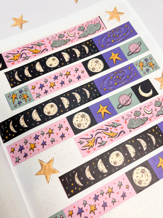 Cosmic Moon - Washi Tape