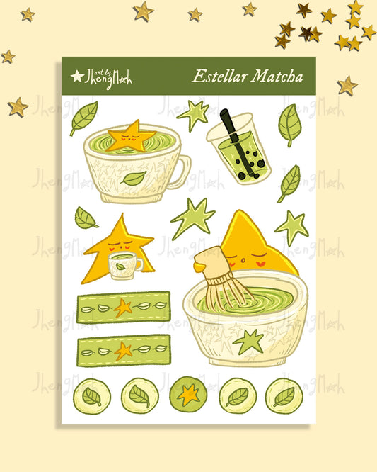 Estellar Matcha | Sticker sheet