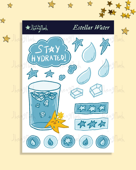 Estellar Water | Sticker sheet
