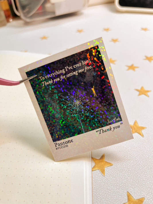 To everything i've ever lost Polaroid | Sticker Waterproof Vinyl Sticker