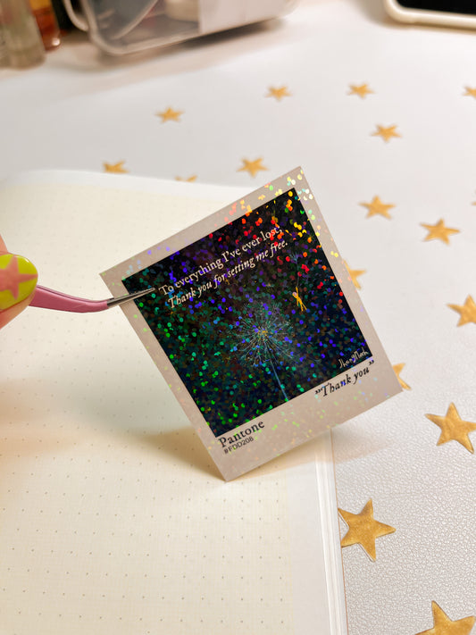 To everything i've ever lost Polaroid | Sticker Waterproof Vinyl Sticker