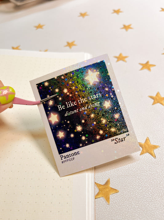 Be like the stars Polaroid | Sticker Waterproof Vinyl Sticker