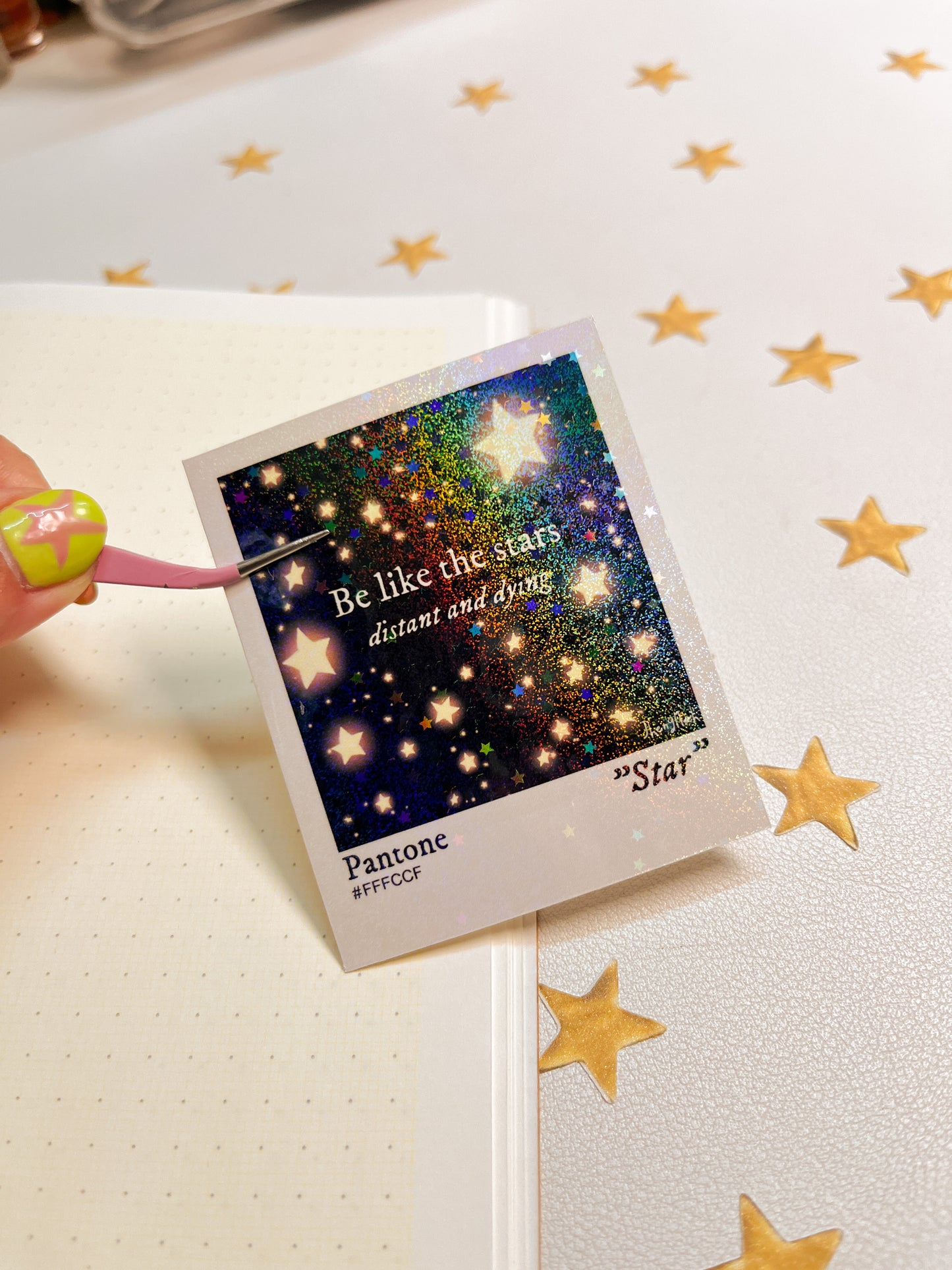 Be like the stars Polaroid | Sticker Waterproof Vinyl Sticker