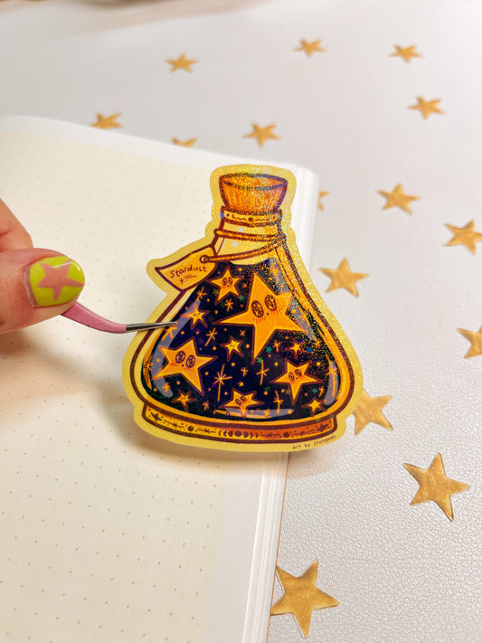 Stardust Potion bottle | Sticker Waterproof Vinyl Sticker