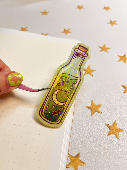 Moon luck Potion bottle | Sticker Waterproof Vinyl Sticker