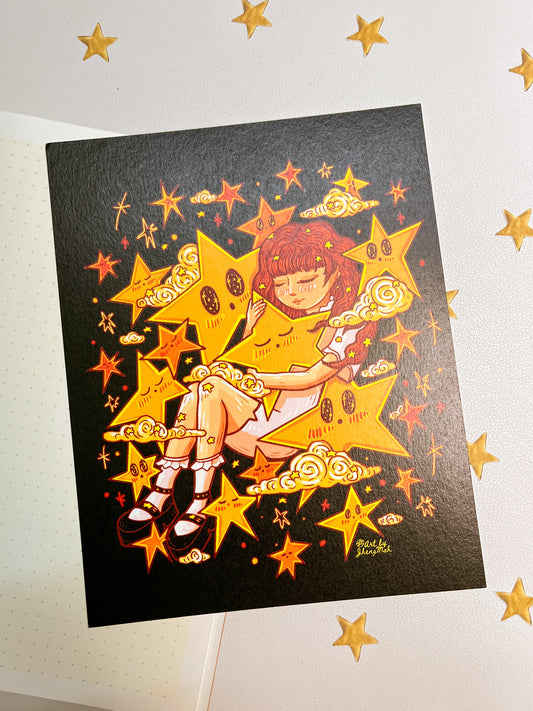 Cosmic girl | Art Print