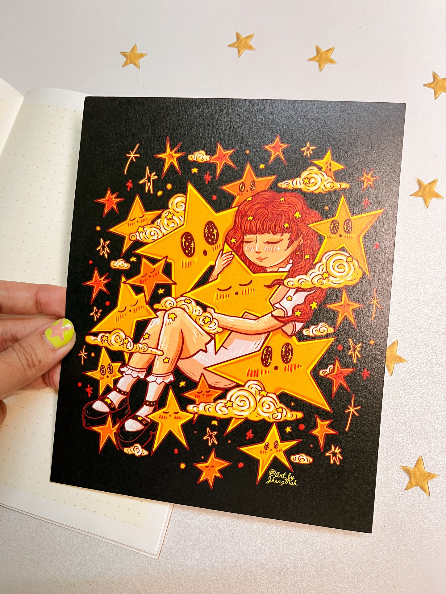 Cosmic girl | Art Print