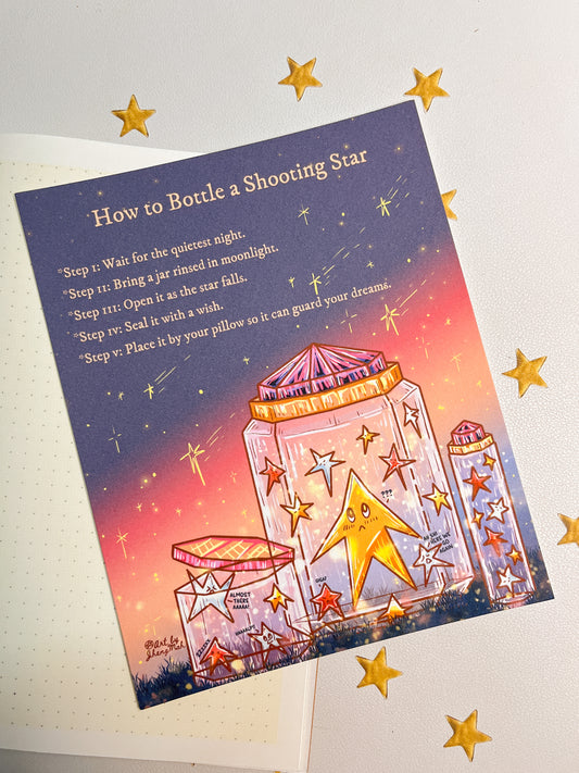 How to bottle a shooting star | Art Print