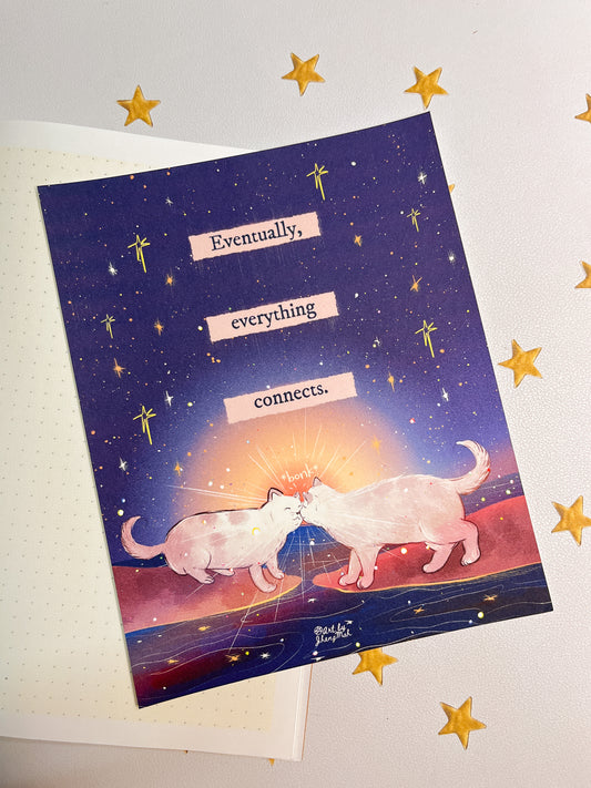 Eventually everything connects | Art Print