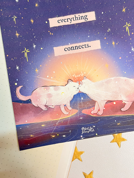 Eventually everything connects | Art Print