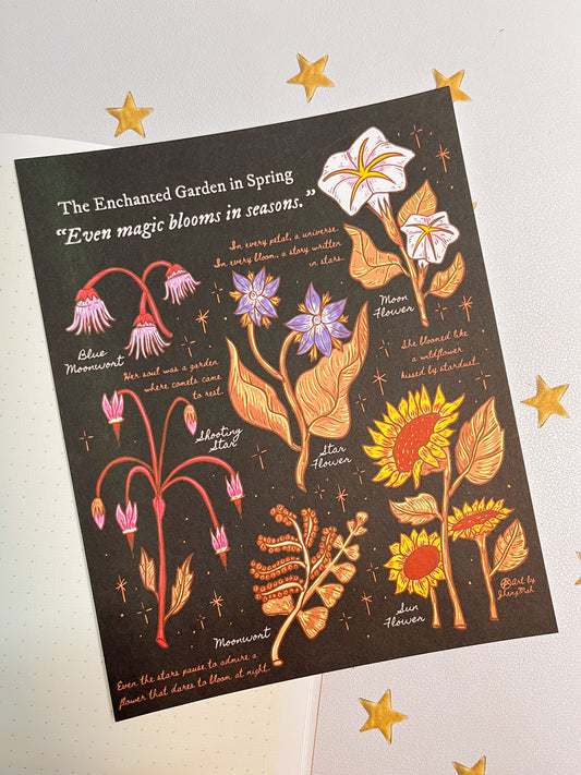 The enchanted garden in spring | Art Print