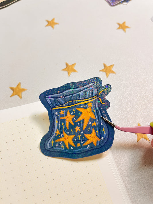 Stardust bag | Sticker Waterproof Vinyl Sticker