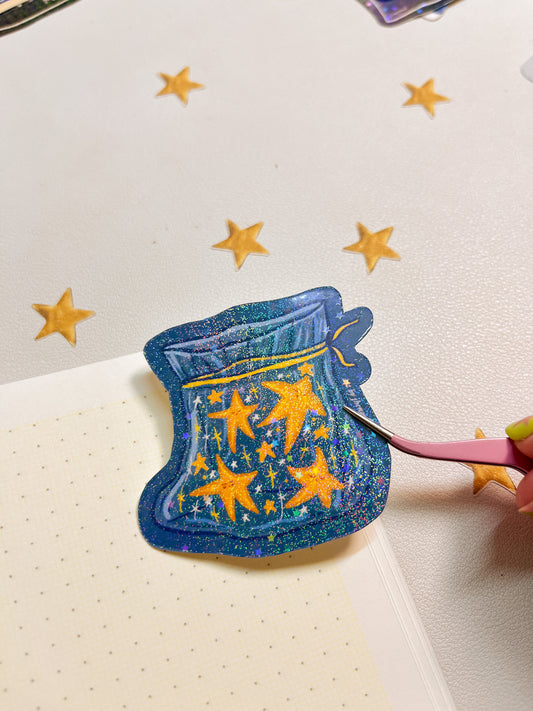 Stardust bag | Sticker Waterproof Vinyl Sticker
