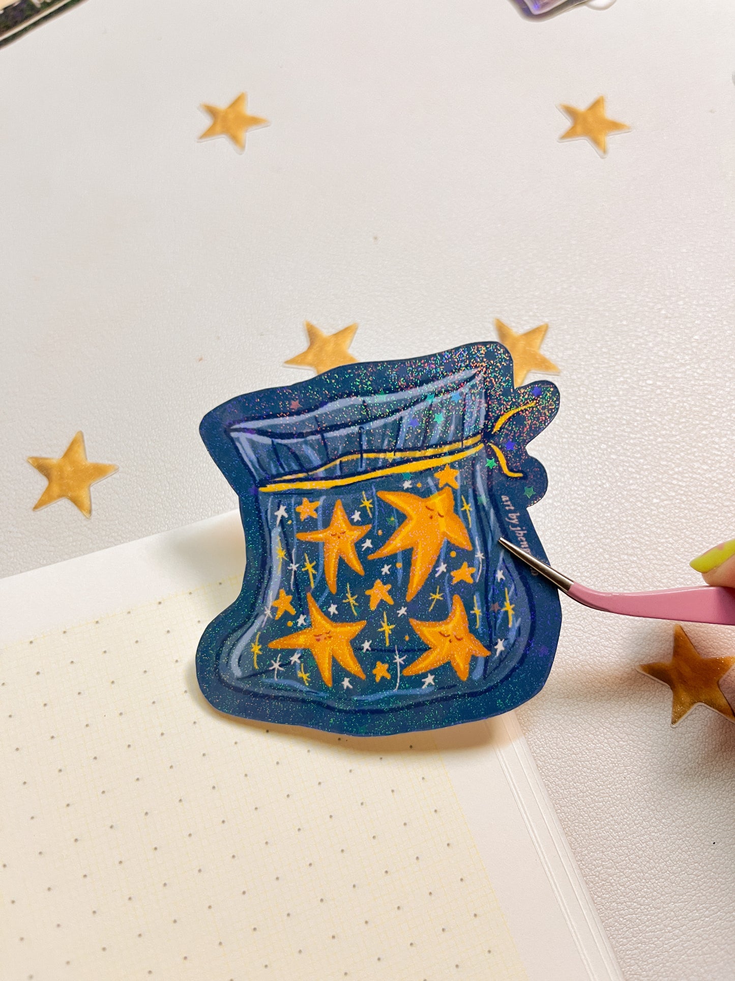 Stardust bag | Sticker Waterproof Vinyl Sticker
