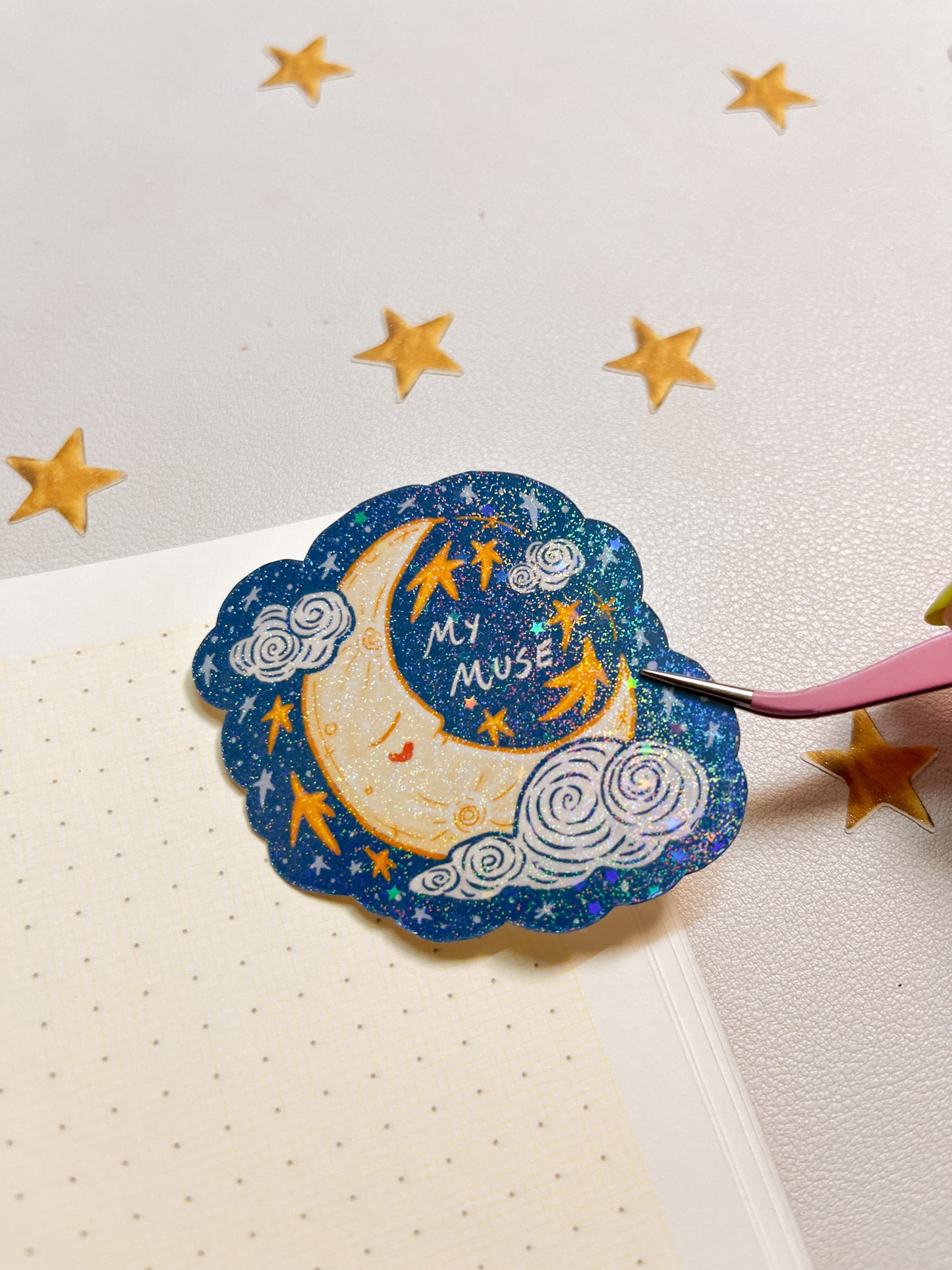 Moon my Muse | Sticker Waterproof Vinyl Sticker