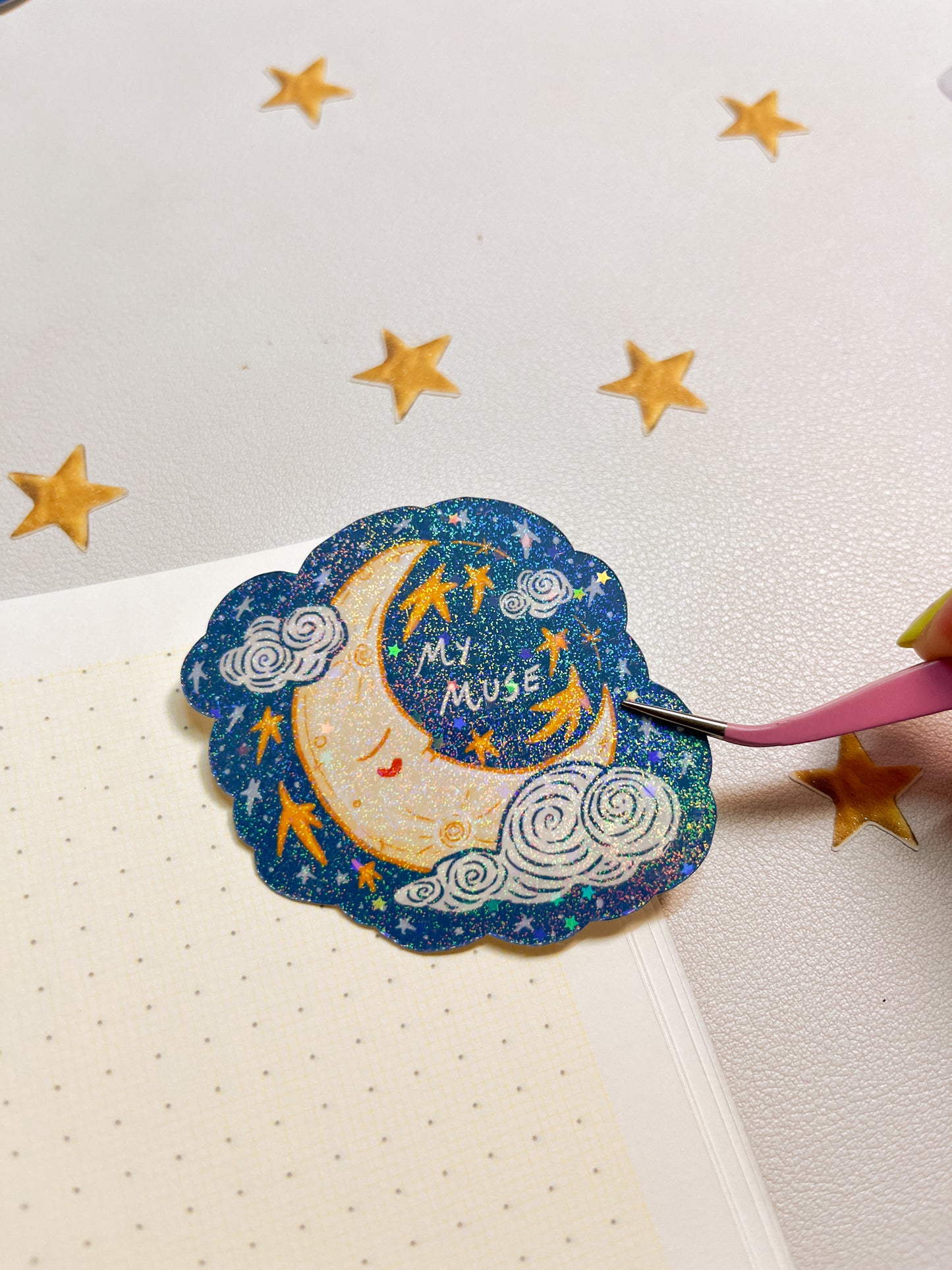 Moon my Muse | Sticker Waterproof Vinyl Sticker