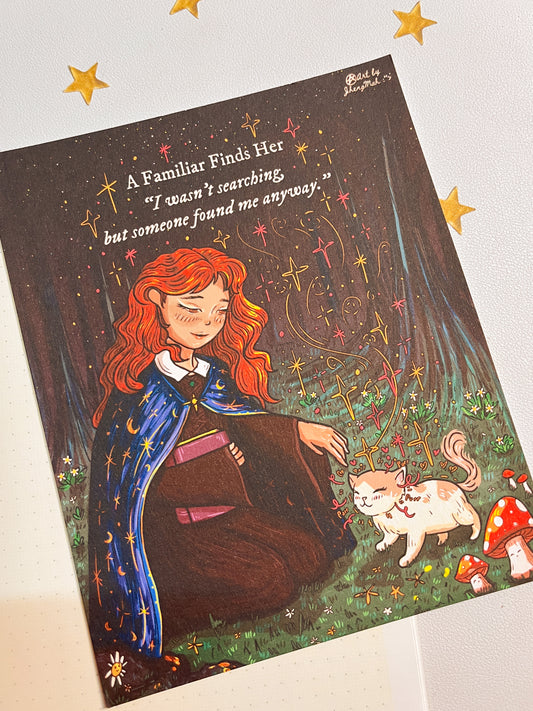 A familiar finds her | Art Print
