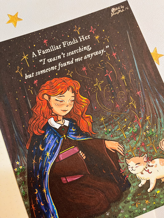 A familiar finds her | Art Print