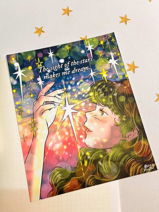 The sight of the stars | Art Print