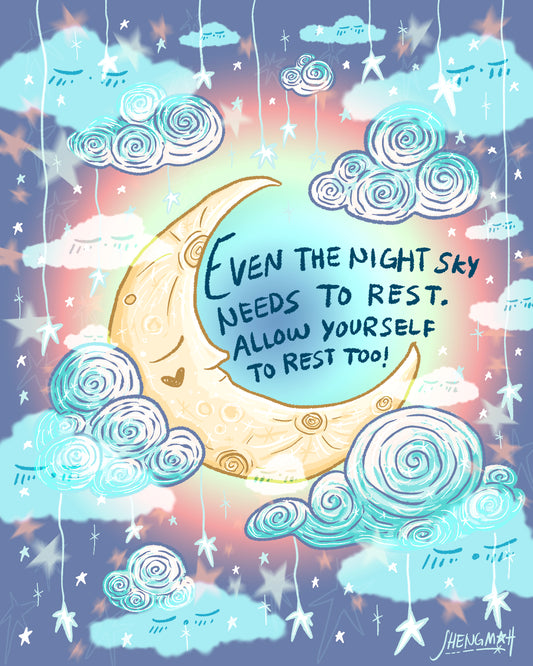 Even the night sky needs to rest | Art Print