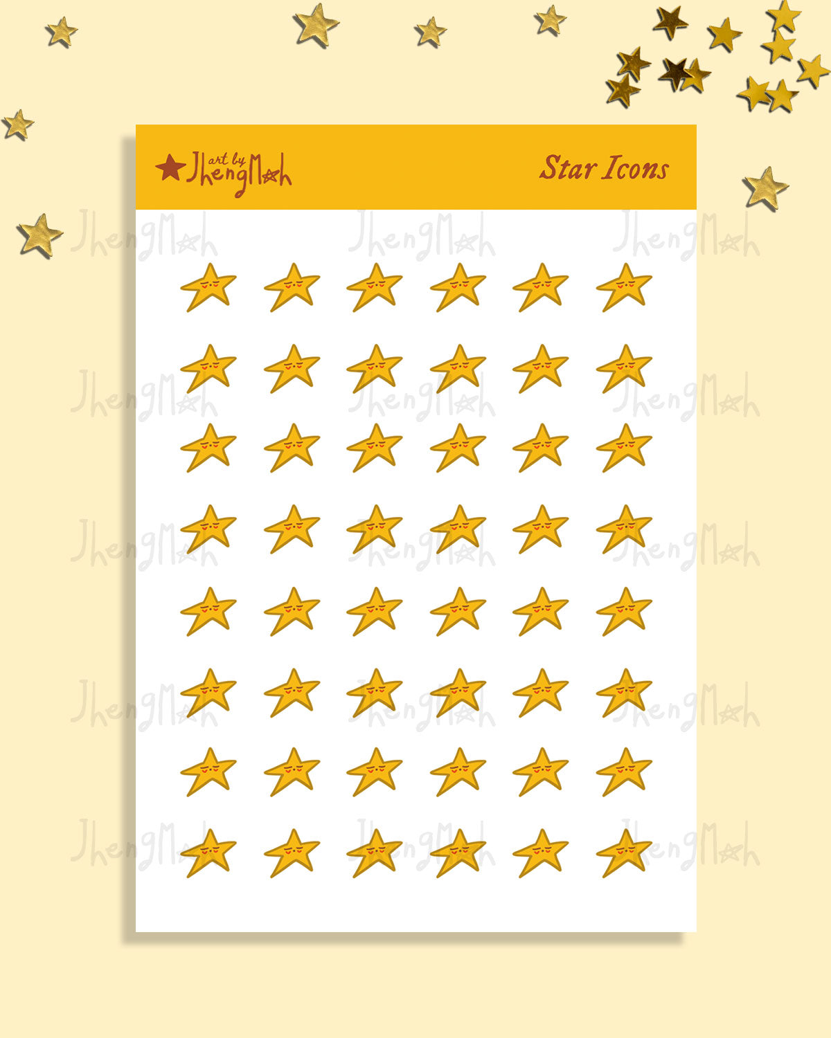 Star | Icons | Sticker sheet