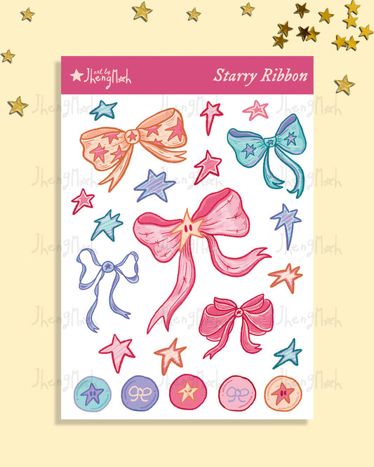 Starry Ribbon | Sticker sheet