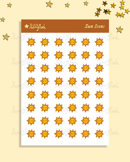 Sun | Icons | Sticker sheet